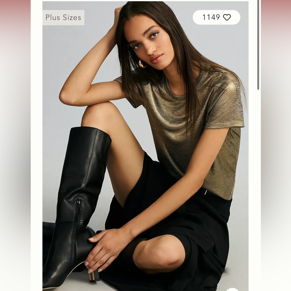 Porridge glam shine tee